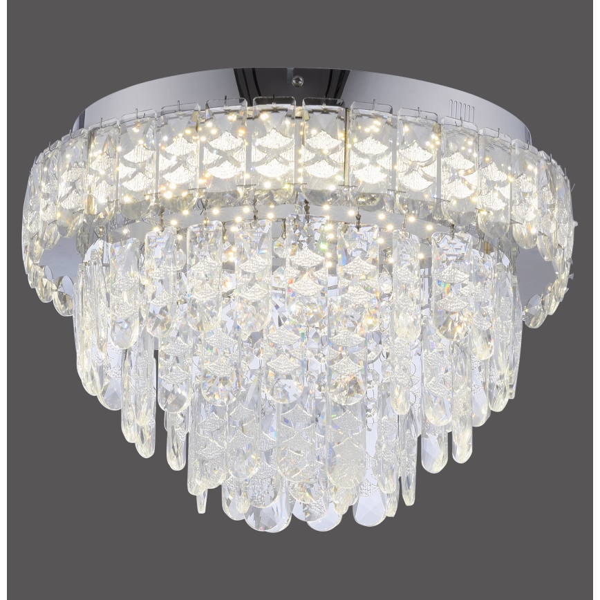 JUST LIGHT. 15092-17 - LED Deckenleuchte KULUNKA LED/33W/230V Ø 38 cm glänzender Chrom