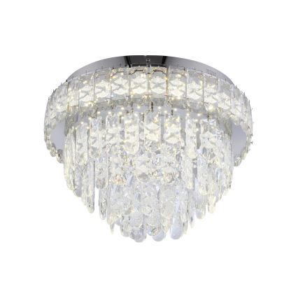JUST LIGHT. 15092-17 - LED Deckenleuchte KULUNKA LED/33W/230V Ø 38 cm glänzender Chrom