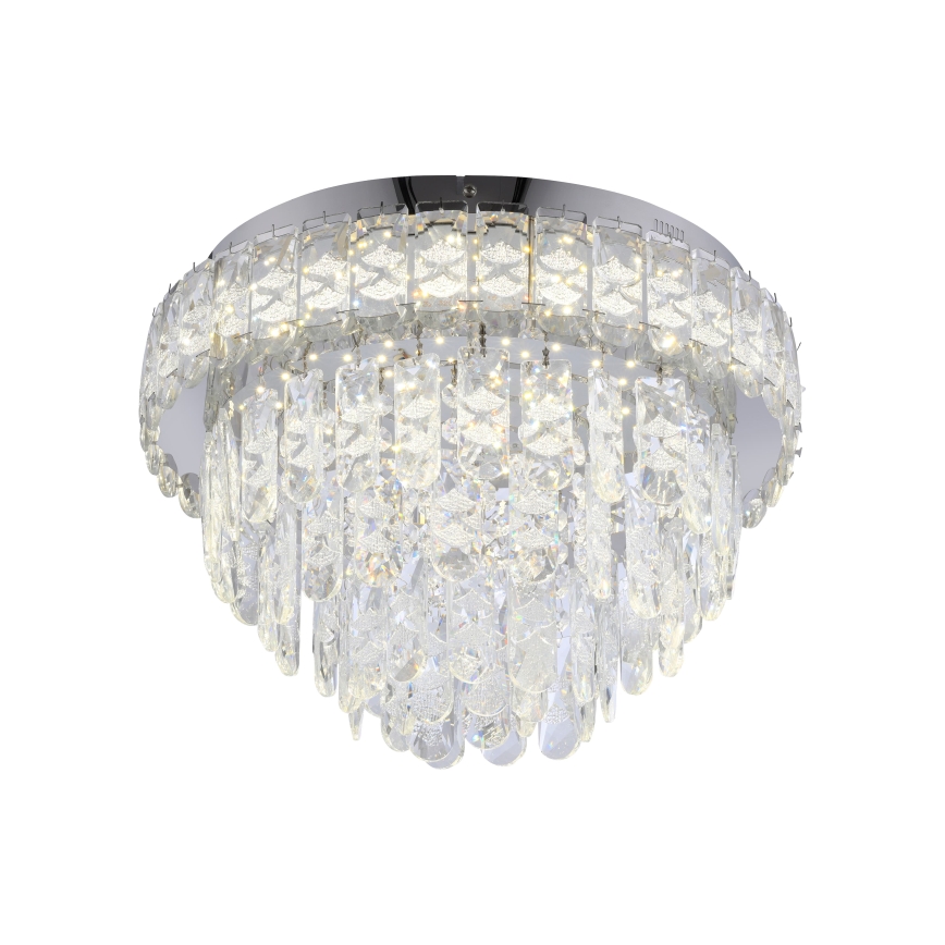 JUST LIGHT. 15092-17 - LED Deckenleuchte KULUNKA LED/33W/230V Ø 38 cm glänzender Chrom