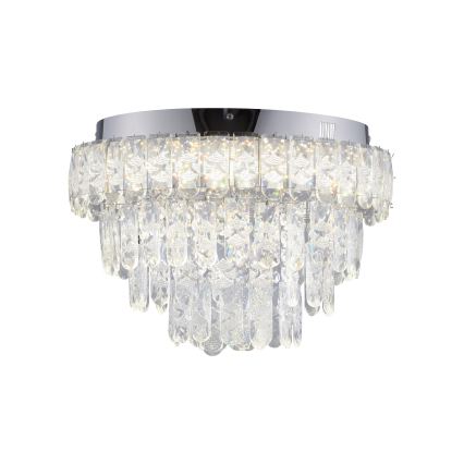 JUST LIGHT. 15092-17 - LED Deckenleuchte KULUNKA LED/33W/230V Ø 38 cm glänzender Chrom