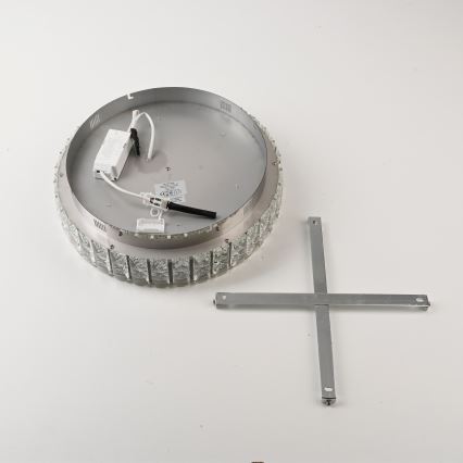 JUST LIGHT. 15092-17 - LED Deckenleuchte KULUNKA LED/33W/230V Ø 38 cm glänzender Chrom