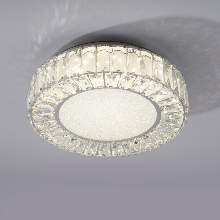 JUST LIGHT. 15221-17 - LED Deckenleuchte KULUNKA LED/32W/230V Ø 37 cm glänzender Chrom