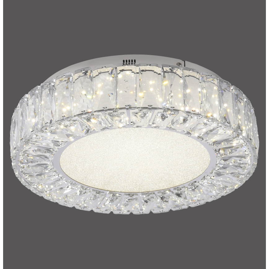 JUST LIGHT. 15221-17 - LED Deckenleuchte KULUNKA LED/32W/230V Ø 37 cm glänzender Chrom
