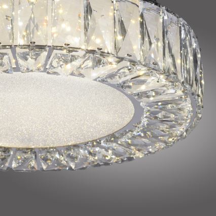 JUST LIGHT. 15221-17 - LED Deckenleuchte KULUNKA LED/32W/230V Ø 37 cm glänzender Chrom