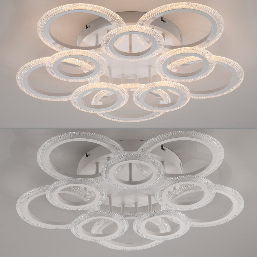 JUST LIGHT. 15268-16 - LED-Deckenleuchte CRYSTALLO LED/48,5W/230V Ø 68,6 cm weiß