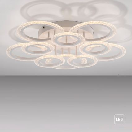 JUST LIGHT. 15268-16 - LED-Deckenleuchte CRYSTALLO LED/48,5W/230V Ø 68,6 cm weiß