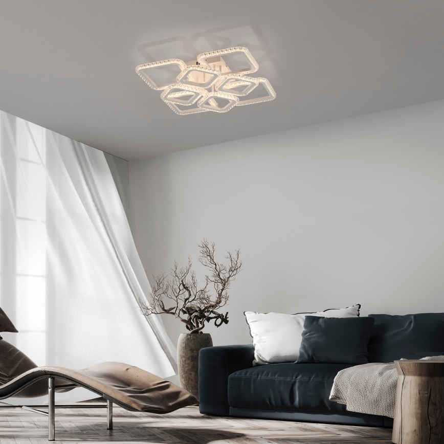 JUST LIGHT. 15269-16 - LED Deckenleuchte CRYSTALLO LED/43,5W/230V 49x49 cm weiß