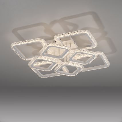 JUST LIGHT. 15269-16 - LED Deckenleuchte CRYSTALLO LED/43,5W/230V 49x49 cm weiß