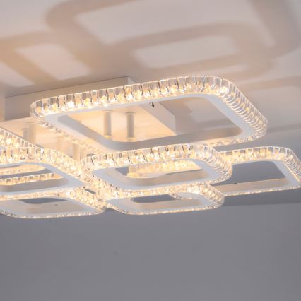 JUST LIGHT. 15269-16 - LED Deckenleuchte CRYSTALLO LED/43,5W/230V 49x49 cm weiß