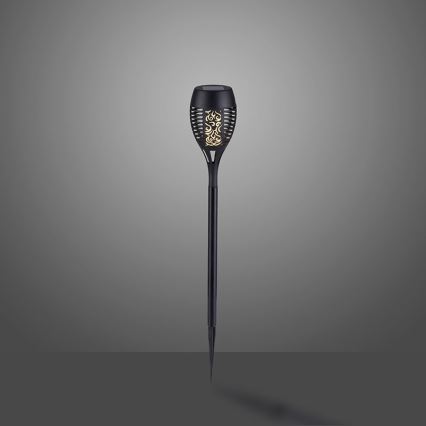 JUST LIGHT. 19106-18-3 - SET 3x LED Solarleuchte FACKEL LED/0,24W/1,2V 200 mAh IP44 schwarz