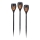 JUST LIGHT. 19106-18-3 - SET 3x LED-Solarleuchte FACKEL LED/0,24W/1,2V 200 mAh IP44 schwarz
