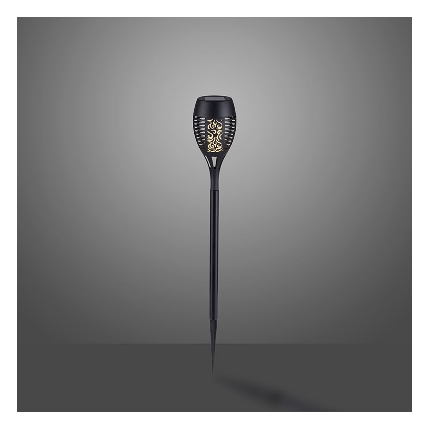 JUST LIGHT. 19106-18-3 - SET 3x LED-Solarleuchte FACKEL LED/0,24W/1,2V 200 mAh IP44 schwarz