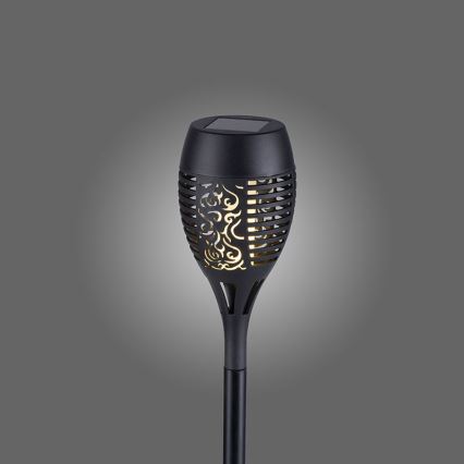 JUST LIGHT. 19106-18-3 - SET 3x LED-Solarleuchte FACKEL LED/0,24W/1,2V 200 mAh IP44 schwarz