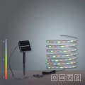 JUST LIGHT. 19971-18 - LED-RGB-Solarstreifen TEANIA LED/3,7V 5 m 1200 mAh IP44 schwarz