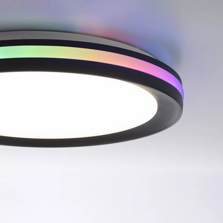 JUST LIGHT. 7509018 - LED RGBW dimmbares Deckenleuchte GANGES LED/24W/230V 2700-5000K + Fernbedienung