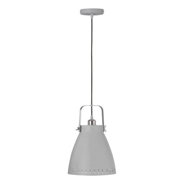 JUST LIGHT. L11160-16 - Hängeleuchte EVA 1xE27/60W/230V d 26,5 grau