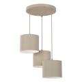 Kabel-Pendelleuchte ARDEN 3xE27/15W/230V, Ø 30 cm, beige