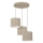 Kabel-Pendelleuchte ARDEN 3xE27/15W/230V, Ø 30 cm, beige