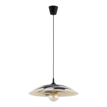 Kabel-Pendelleuchte ARMI 1xE27/15W/230V schwarz/beige