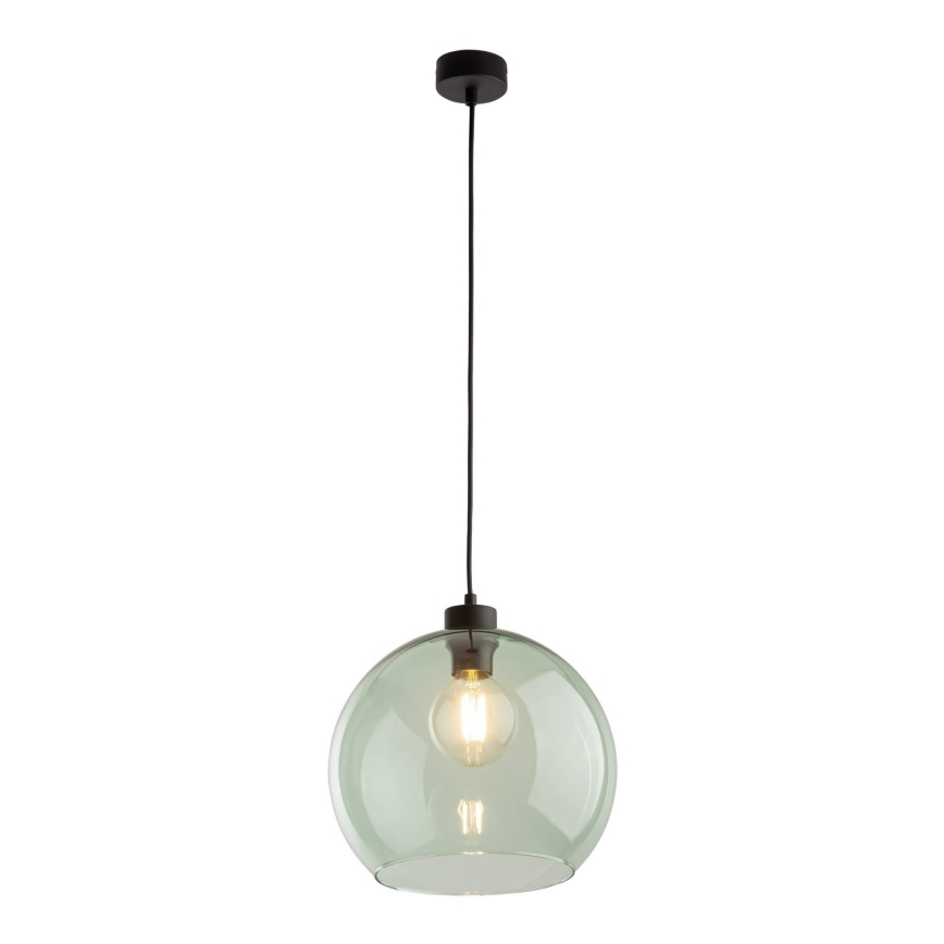Kabel-Pendelleuchte CUBUS 1xE27/15W/230V schwarz/rauchgrün
