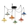 Kabel-Pendelleuchte MANAVGAT 6xE27/40W/230V – Spider-Design, mehrfarbig