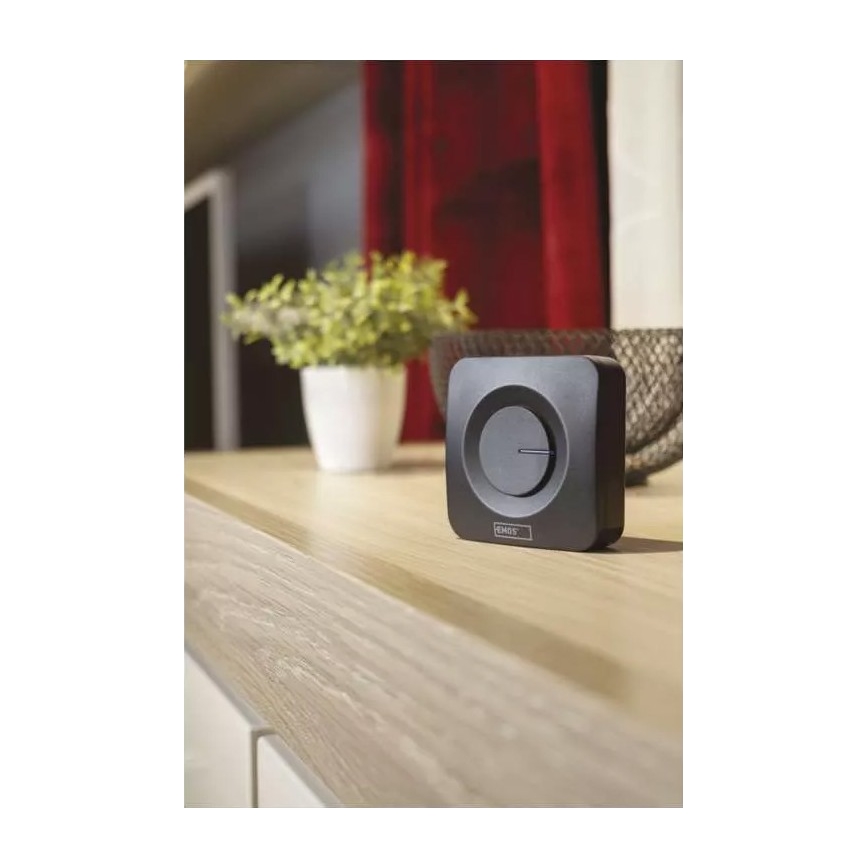 Kabellose batteriebetriebene Türklingel 3xAAA IP56 schwarz