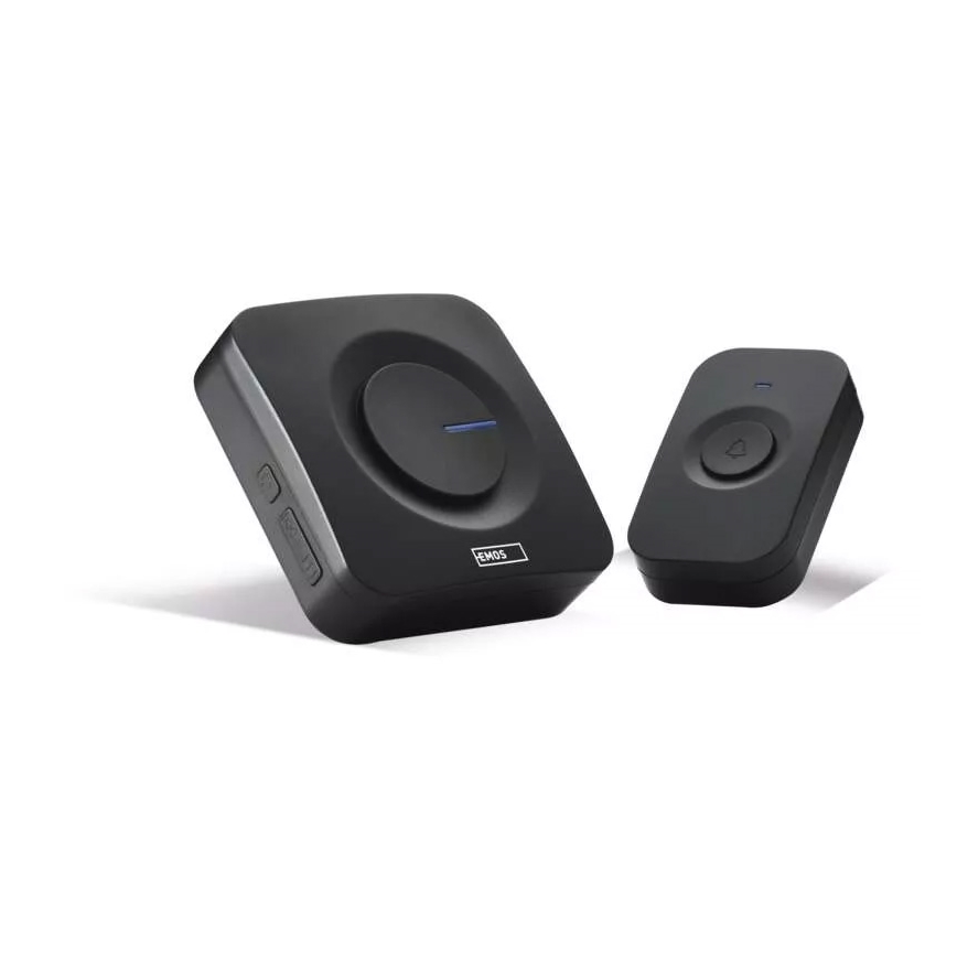 Kabellose batteriebetriebene Türklingel 3xAAA IP56 schwarz