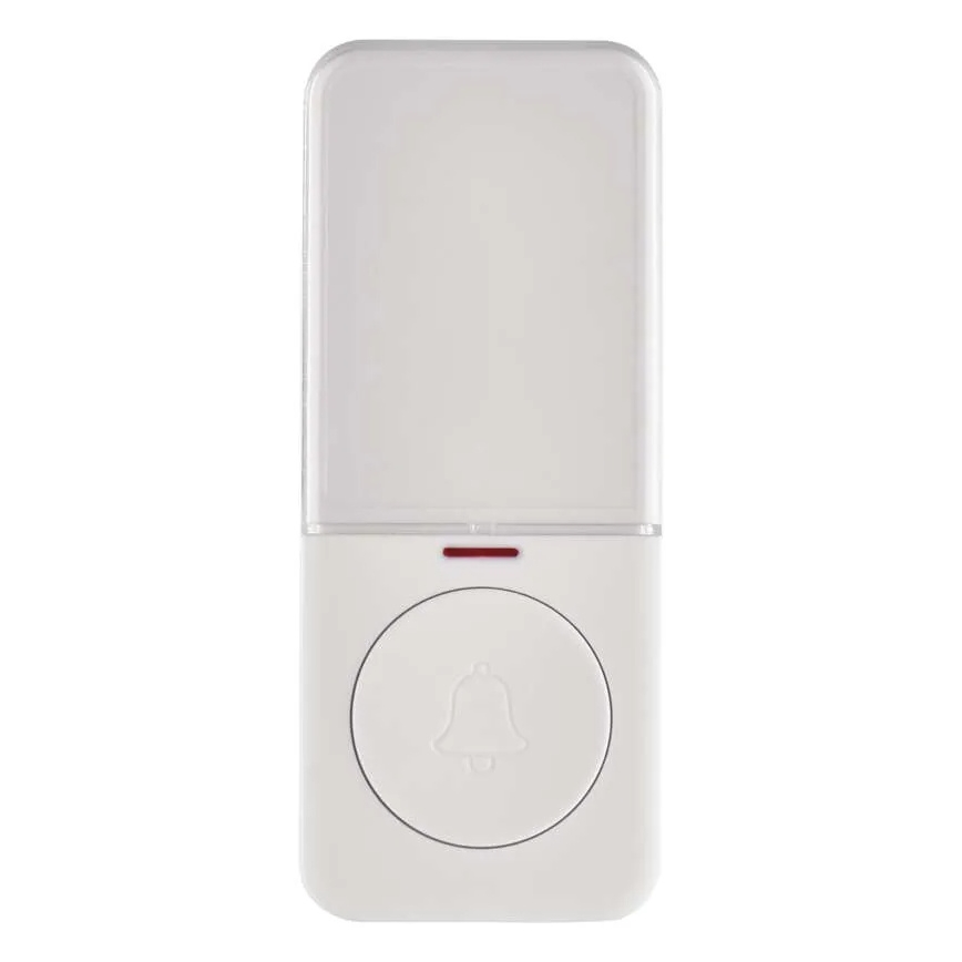Kabellose Klingeltaste, 1× CR2032, weiß