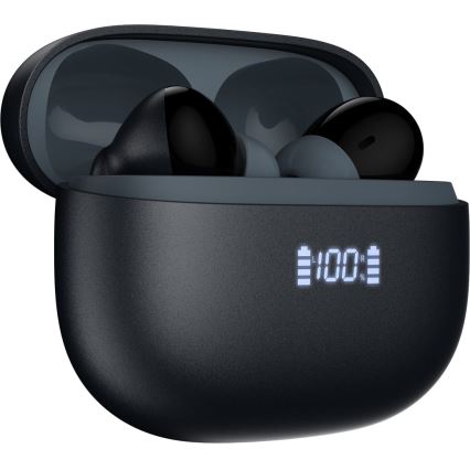 Kabellose Kopfhörer mit ANC+ENC 300mAh schwarz