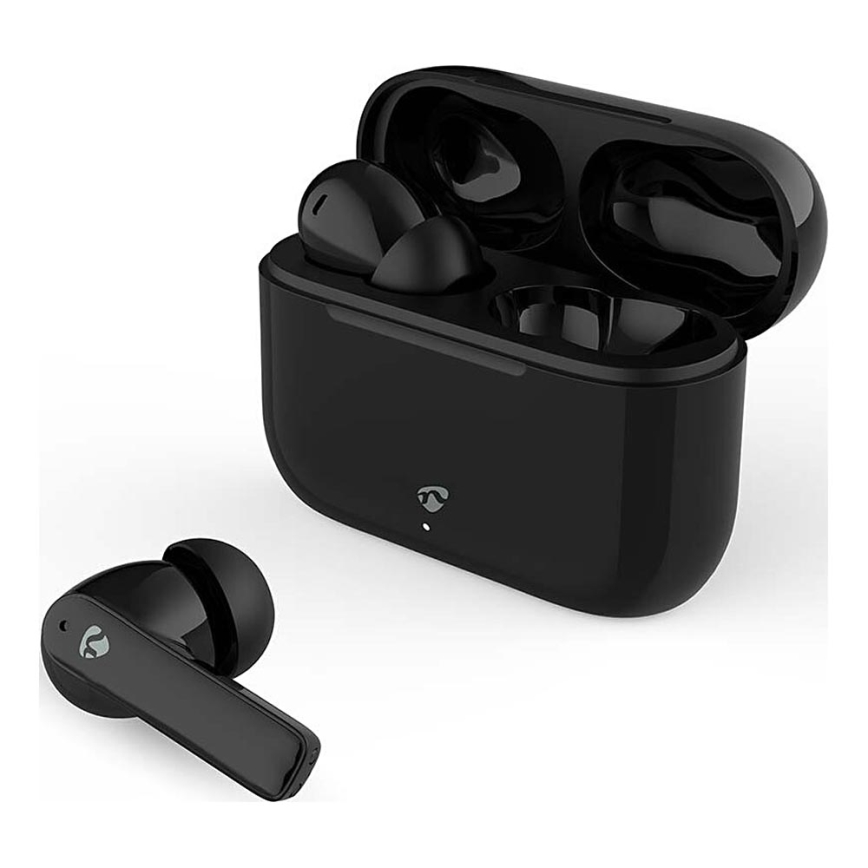 Kabellose Kopfhörer mit ENC, 450 mAh + 2x 40 mAh, IPX4, schwarz