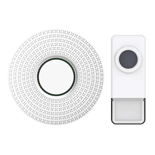 Kabellose Steckdosen-Türklingel 230V/1xA23 IP55 weiß