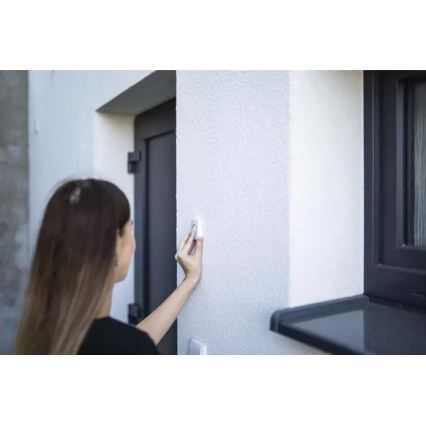 Kabellose Steckdosen-Türklingel 230V + 1xCR2032 IP44 weiß