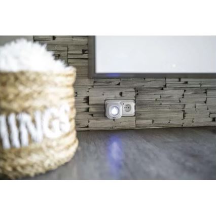 Kabellose Türklingel für 230V-Steckdose + 1x CR2032 IP44 Weiß