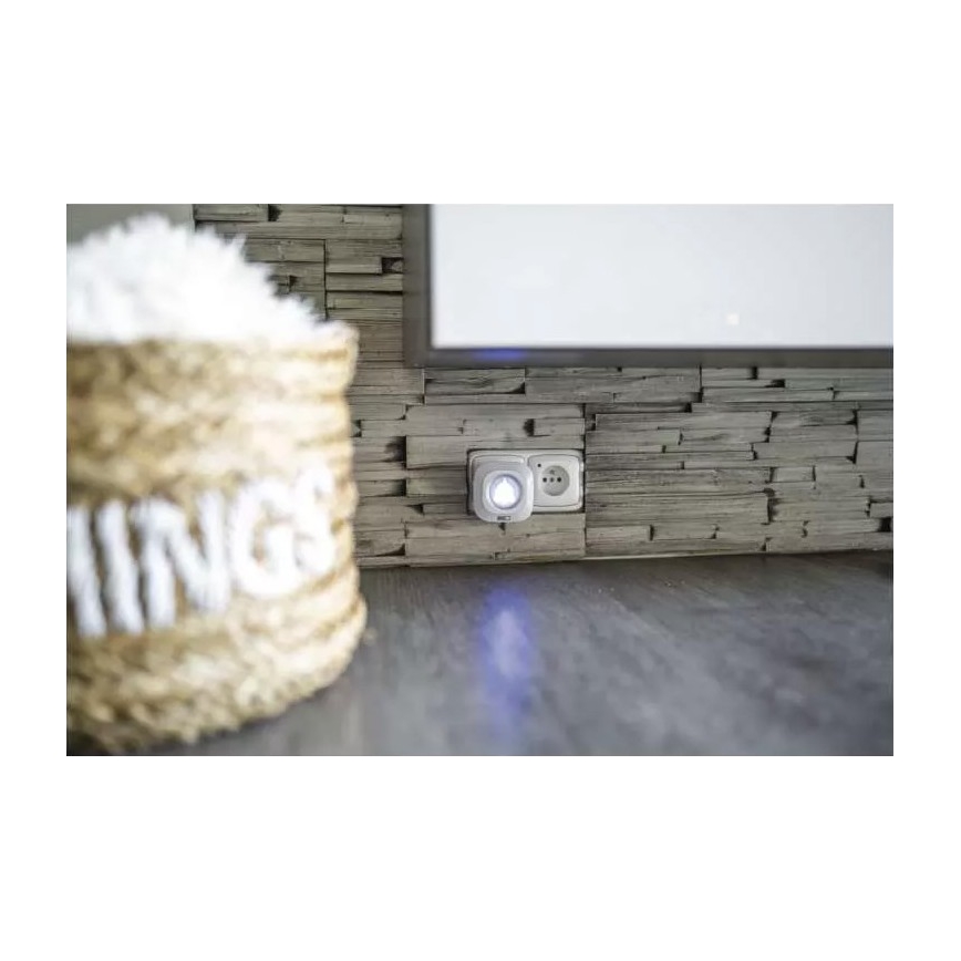 Kabellose Türklingel für 230V-Steckdose + 1x CR2032 IP44 Weiß