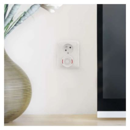 Kabellose Türklingel für Steckdose 230V + 1xCR2032 weiß