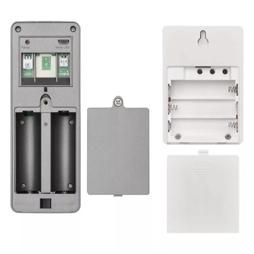 Kabellose Video-Türklingel mit Bewegungssensor GoSmart 12V/3xAA IP44 Wi-Fi Tuya