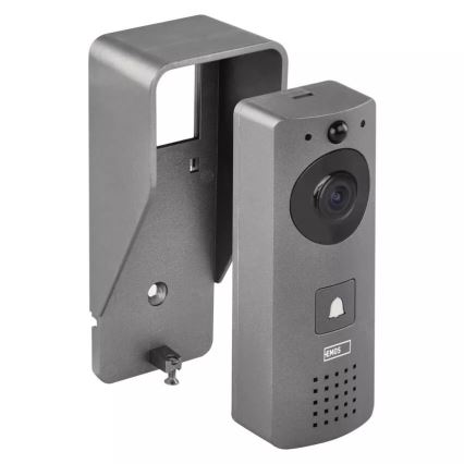 Kabellose Video-Türklingel mit Bewegungssensor GoSmart 12V/3xAA IP44 Wi-Fi Tuya