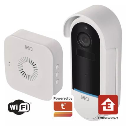 Kabellose Video-Türklingel mit Bewegungsmelder GoSmart 5V 3xAA IP65 Wi-Fi Tuya