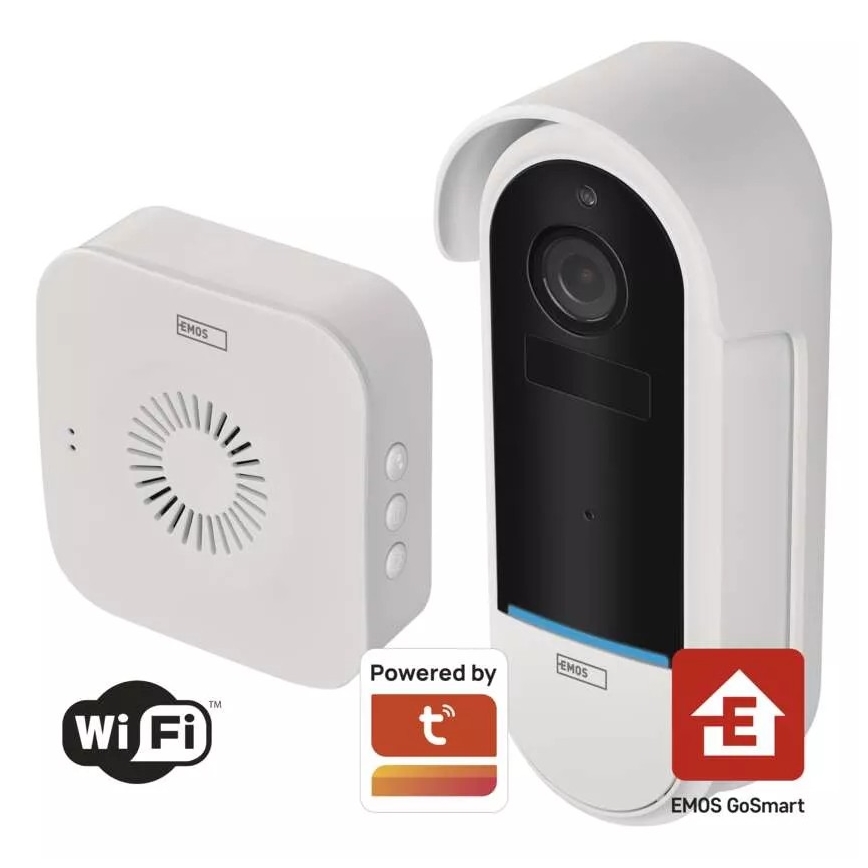 Kabellose Video-Türklingel mit Bewegungsmelder GoSmart 5V 3xAA IP65 Wi-Fi Tuya