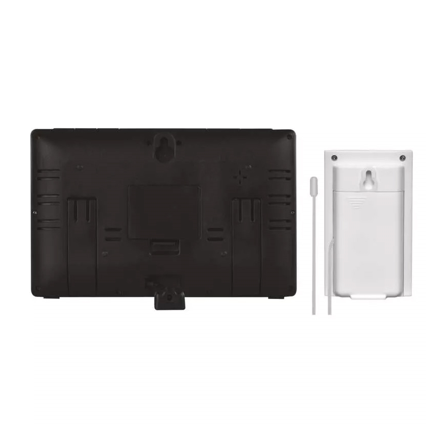Kabellose Wetterstation mit Wecker 5V/3xAAA + 2xAAA schwarz