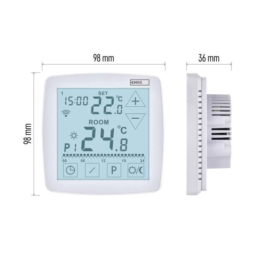 Kabelloses digitales Thermostat GoSmart 230V/16A Wi-FI Tuya