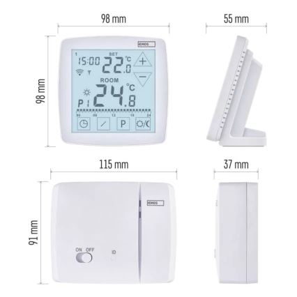 Kabelloses digitales Thermostat GoSmart 230V/16A WLAN