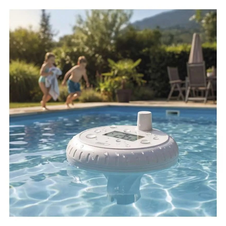 Kabelloses, schwimmendes Poolthermometer 2×AA