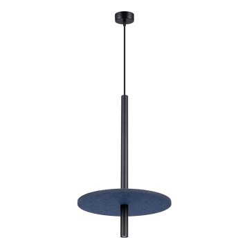 Kabelpendelleuchte FELTRO 1xG9/8W/230V schwarz/blau