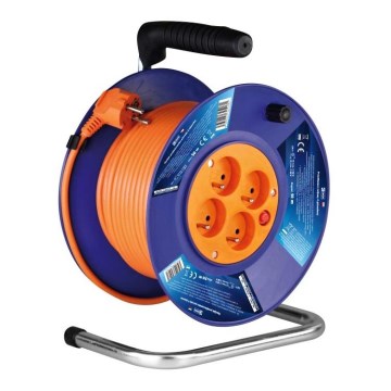 Kabeltrommel-Kabelverlängerung 4Z 50M 1,5mm