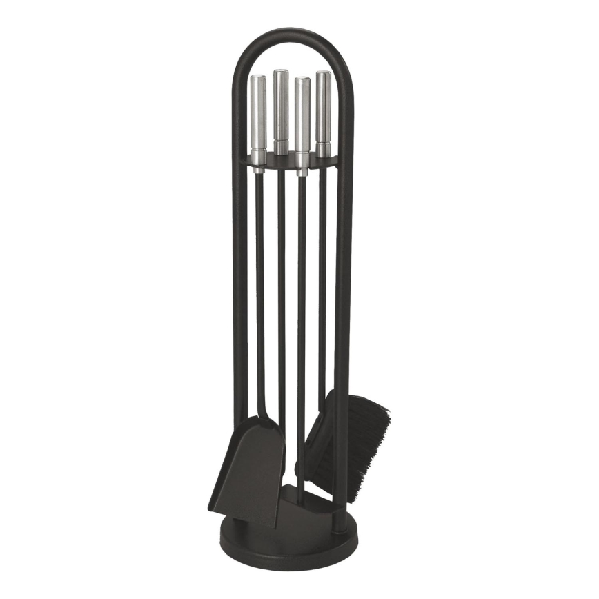 Kaminbesteck 5 Stk. schwarz