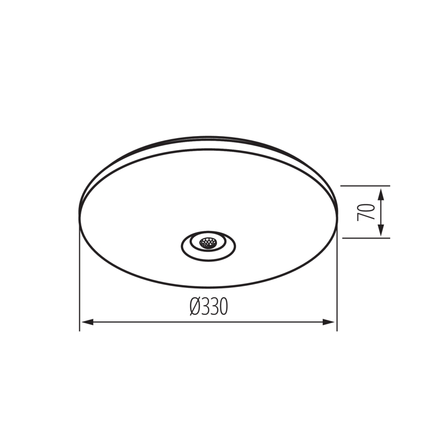 LED-Deckenleuchte mit Bewegungs- und Dämmerungssensor FOGLER LED/17W/230V Ø 33 cm