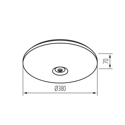 LED-Deckenleuchte mit Bewegungs- und Dämmerungssensor FOGLER LED/24W/230V Ø 38 cm