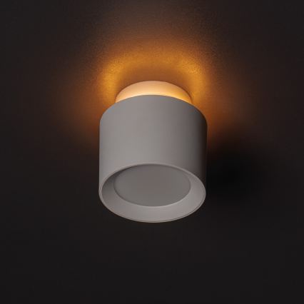 LED-Spot SONOR LED/6W/230V 3000/4000/5700K + LED/1,5W 2200K Ø 9 cm weiß