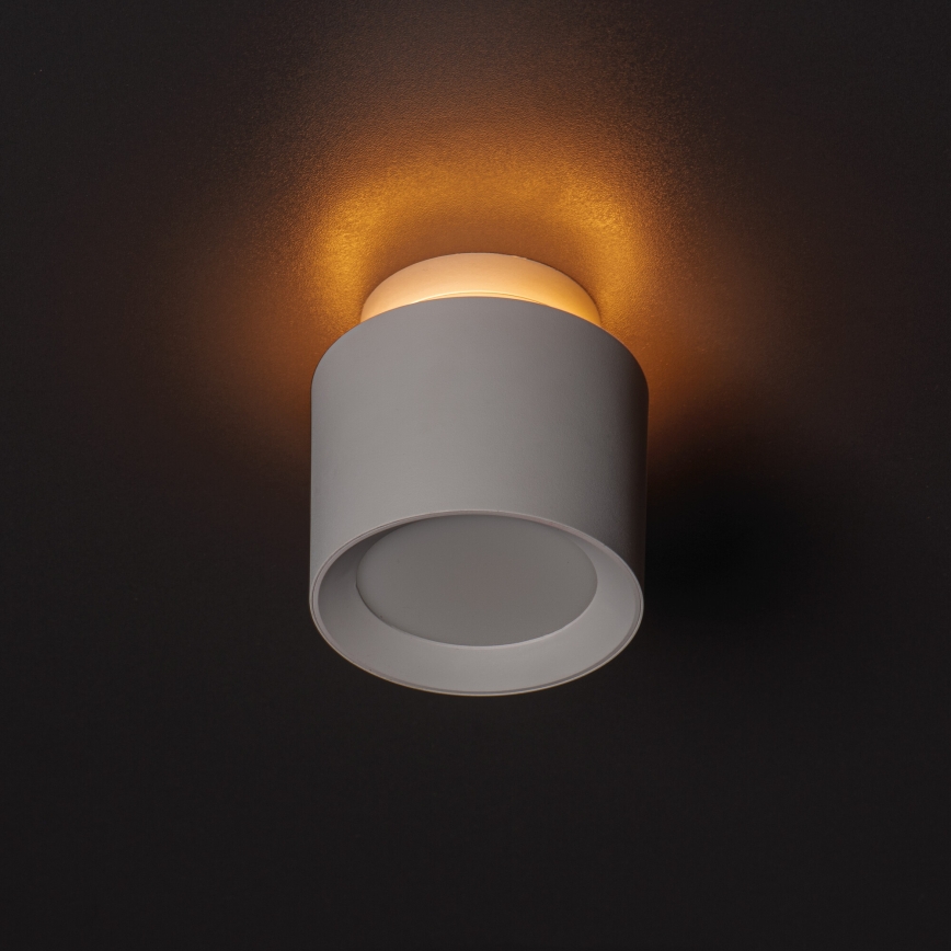 LED-Spot SONOR LED/6W/230V 3000/4000/5700K + LED/1,5W 2200K Ø 9 cm weiß